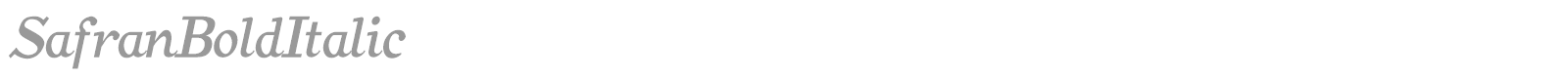SafranBold font preview