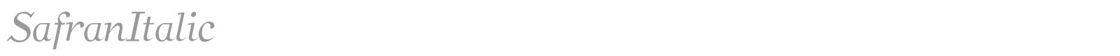 SafranBold font preview