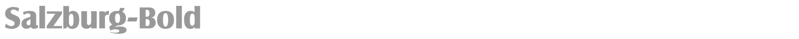 Salzburg-Bold font preview