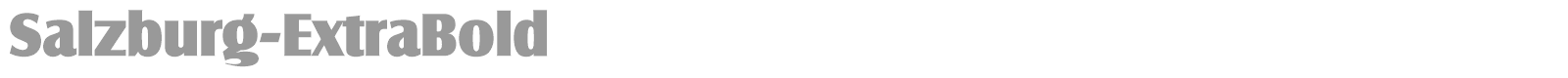 Salzburg-Bold font preview