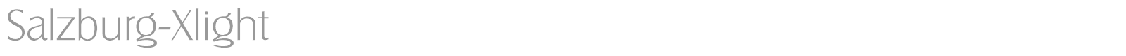 Salzburg-Xlight font preview