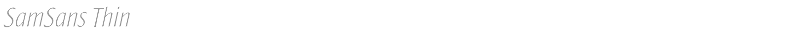 SamSans font preview