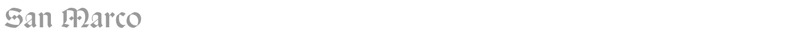 San Marco font preview