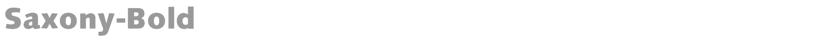 Saxony-Bold font preview