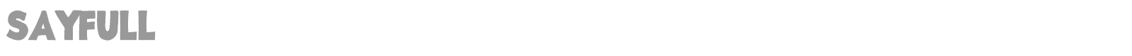 Sayfull font preview