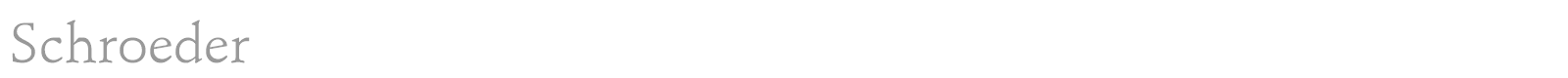 Schroeder font preview