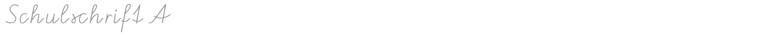 Schulschrift font preview