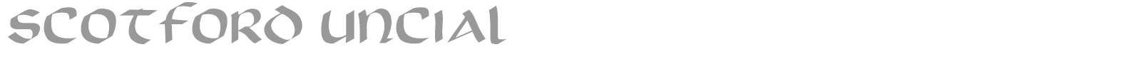 Scotford font preview