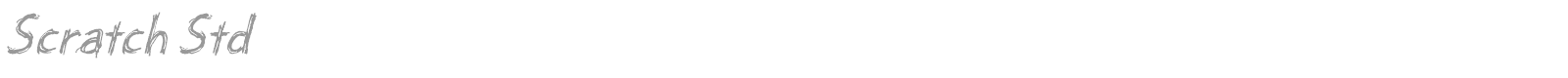 Scratch Std font preview