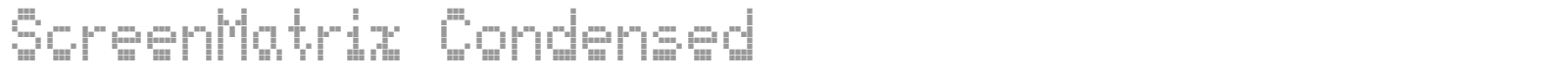 ScreenMatrix font preview