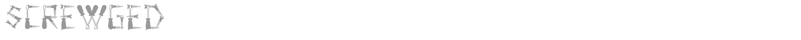 Screwged font preview