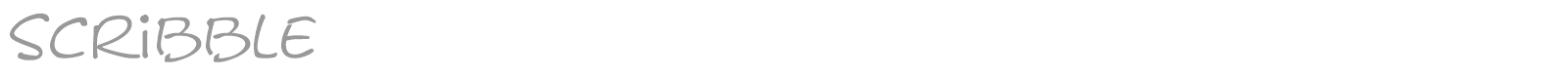 Scribble font preview