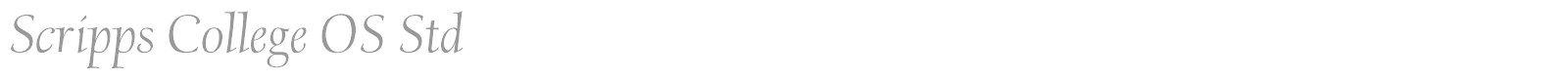 Scripps College OS Std font preview