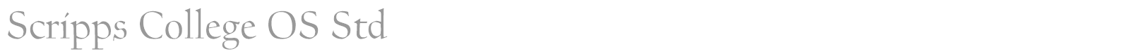 Scripps College OS Std font preview