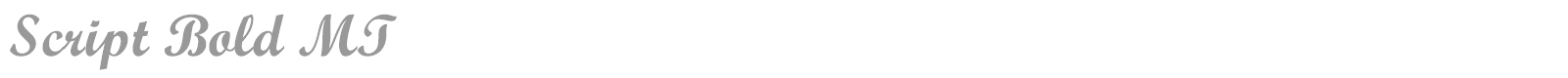 Script Bold MT font preview