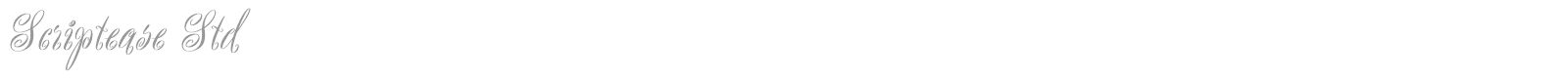Scriptease Std font preview