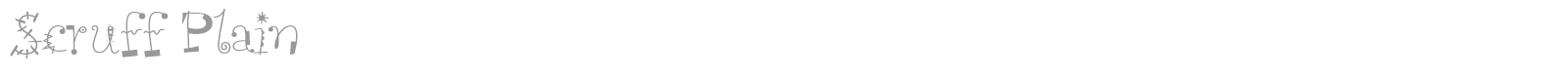 Scruff font preview