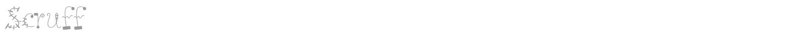 Scruff font preview