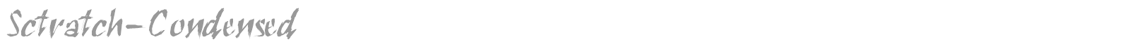 Sctratch font preview
