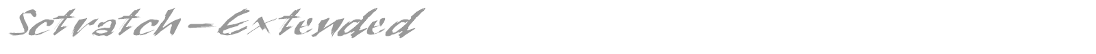 Sctratch font preview