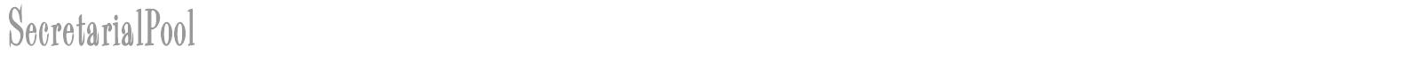 SecretarialPool font preview
