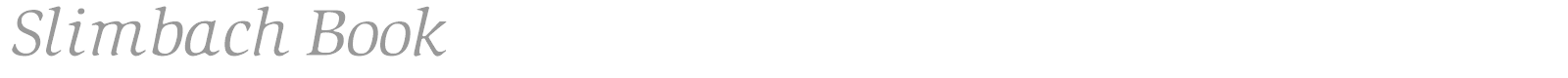 Slimbach font preview