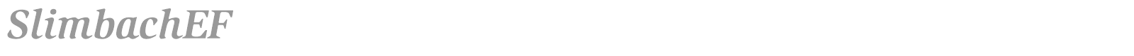 Slimbach font preview