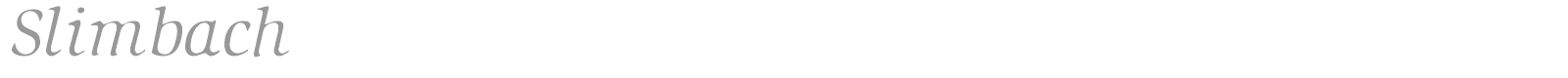Slimbach font preview