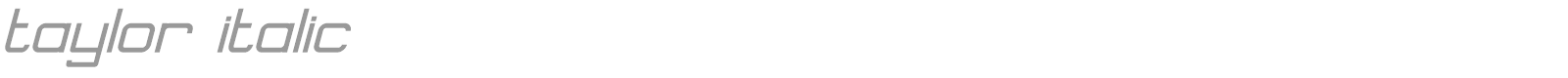 taylor italic font preview