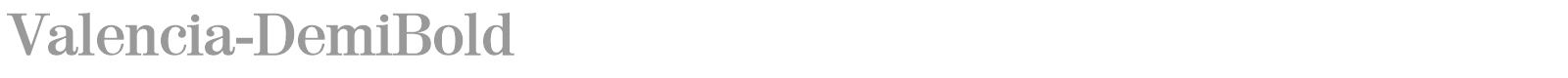 Valencia-DemiBold font preview