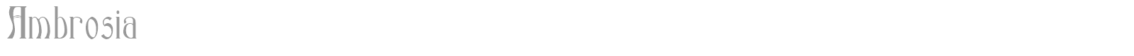 Ambrosia font preview
