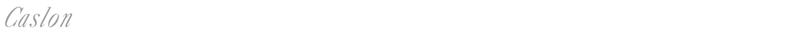 Caslon font preview