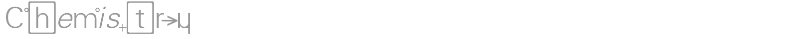 Chemistry font preview
