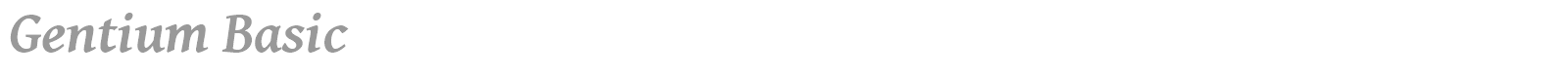 Gentium Basic font preview