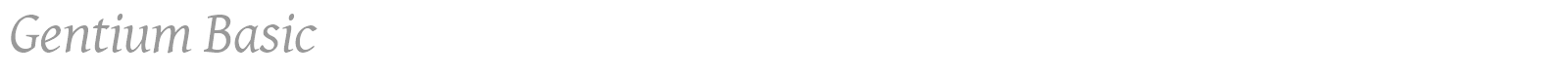 Gentium Basic font preview