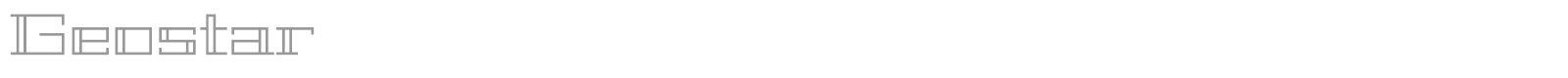 Geostar font preview