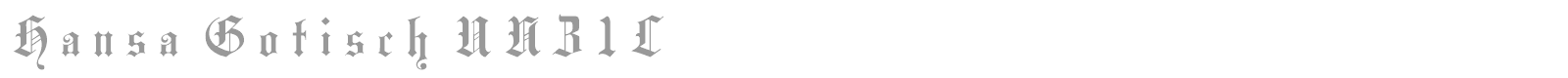 Hansa Gotisch font preview