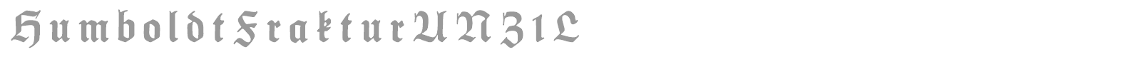 Humboldt Fraktur font preview