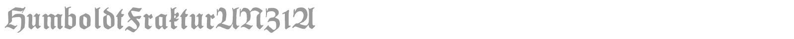 Humboldt Fraktur font preview