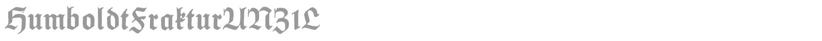 Humboldt Fraktur font preview