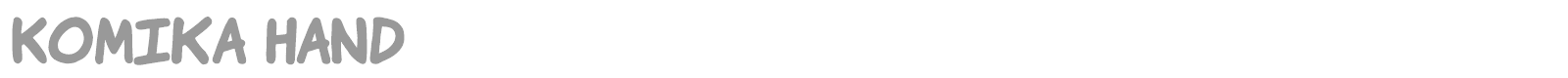 Komika Hands font preview