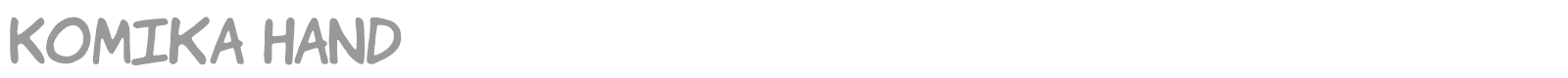 Komika Hands font preview