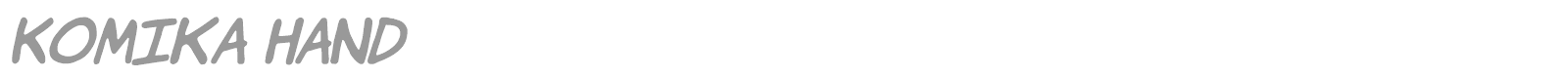 Komika Hands font preview