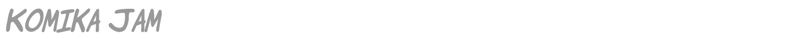 Komika Hands font preview