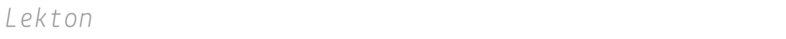 Lekton font preview