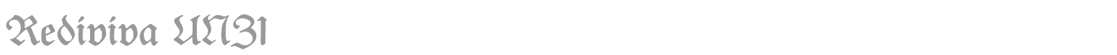 Rediviva font preview
