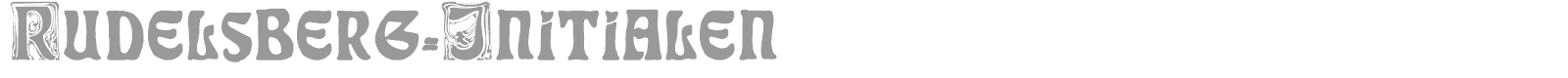 Rudelsberg font preview