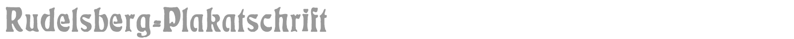 Rudelsberg font preview