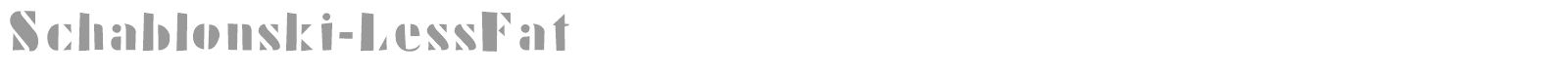 Schablonski font preview