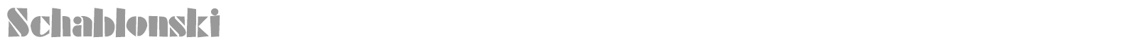 Schablonski font preview